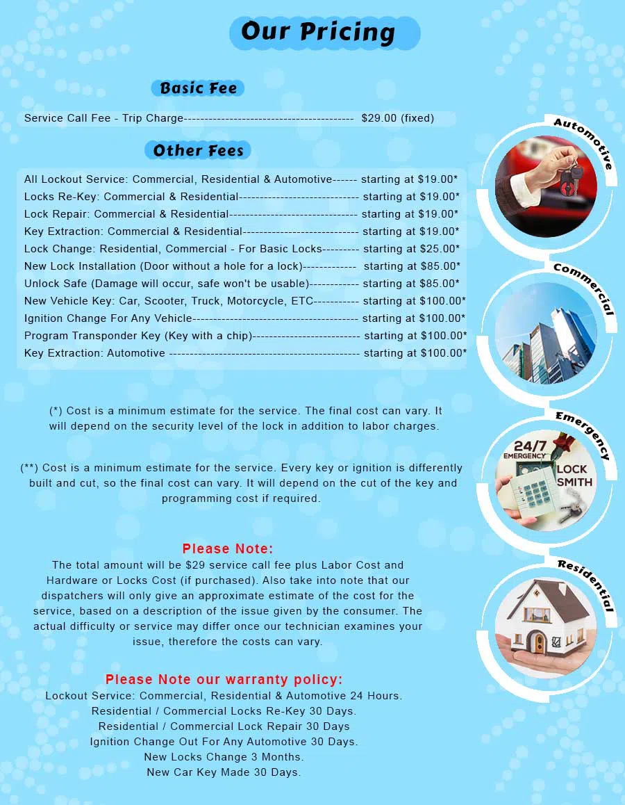 Lock Locksmith Services Dickerson, MD 301-363-0140