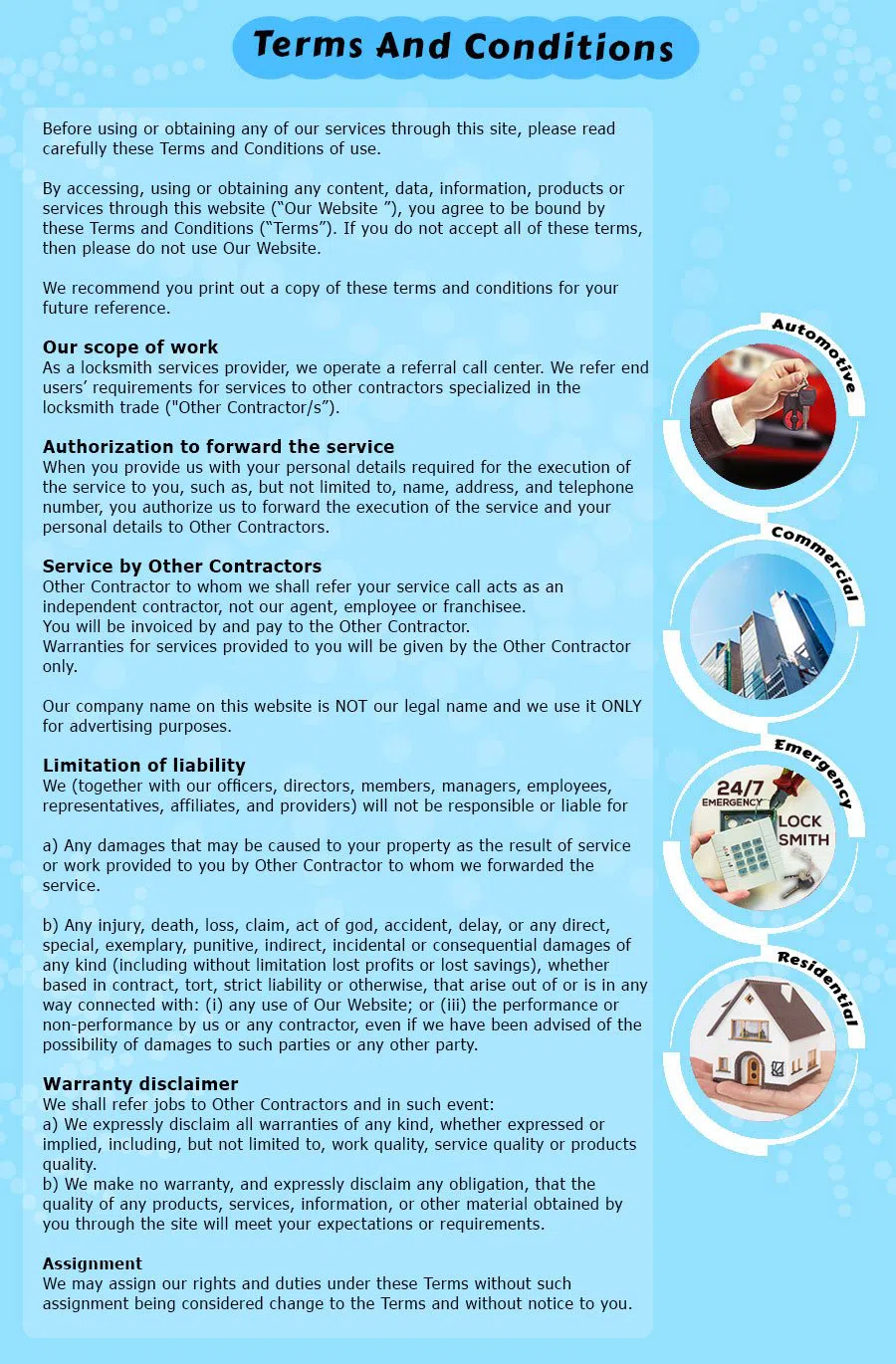 Lock Locksmith Services Dickerson, MD 301-363-0140